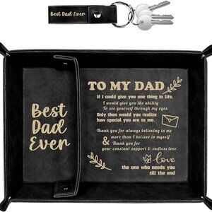 NWT Best Dad Ever Valet Tray w/Keychain